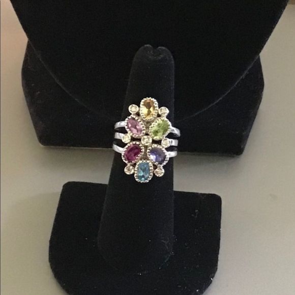 Sterling Silver Gemstone‎ Ring